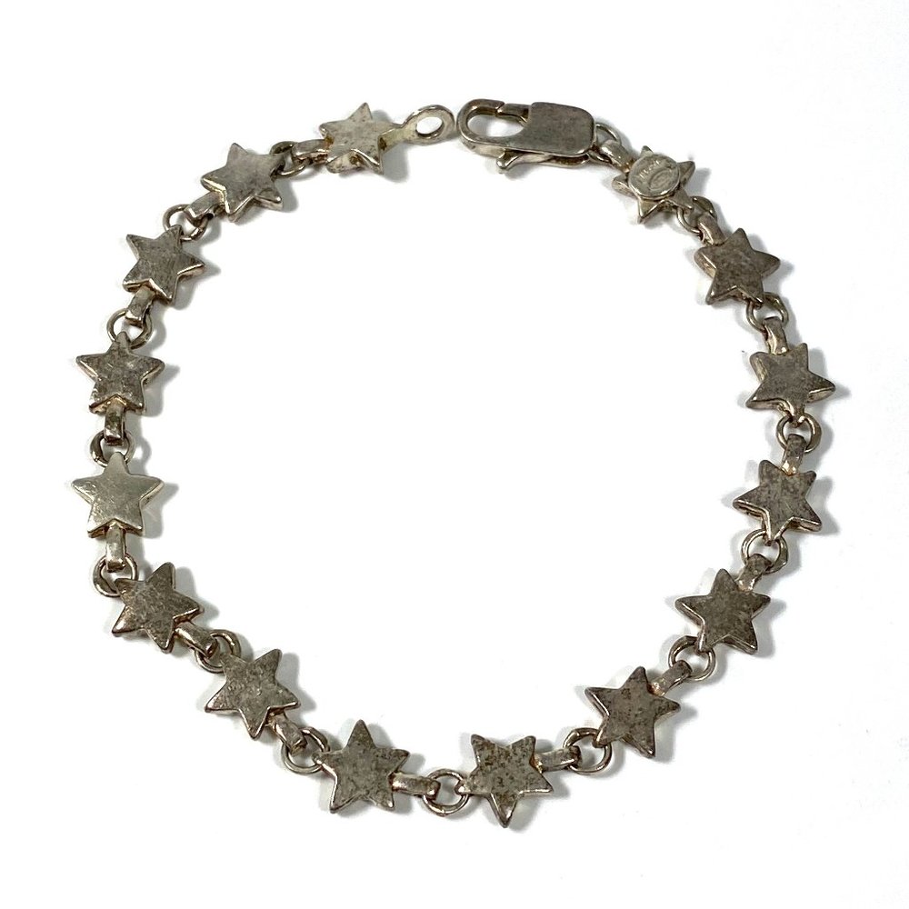 SOLD Tiffany Sterling Chain Of Stars Star Bracelet